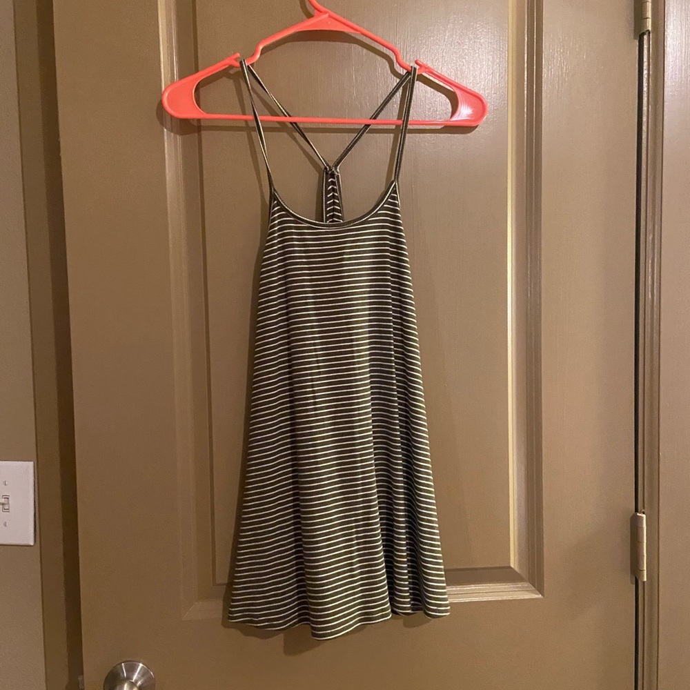 Old Navy green and white striped tank